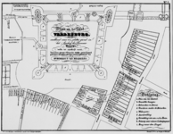 119423 Plattegrond van het kasteel Vredenburg en omringende percelen te Utrecht, naar een plattegrond uit 1529 in het ...